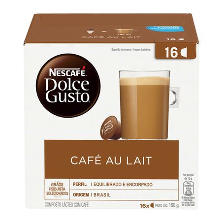 Café au Lait em Cápsula Nescafé Dolce Gusto