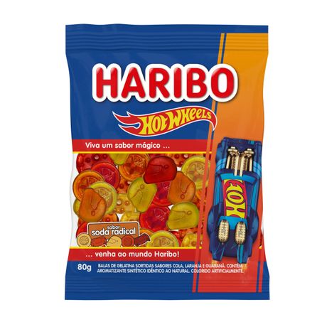 BALA DE GELATINA SODA RADICAL HOT WHEELS HARIBO