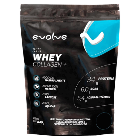 Whey Isolado Refil Chocolate Evolve 840g