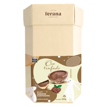 Ovo de Páscoa Ferana Trufado Ganache de Capuccino 380g