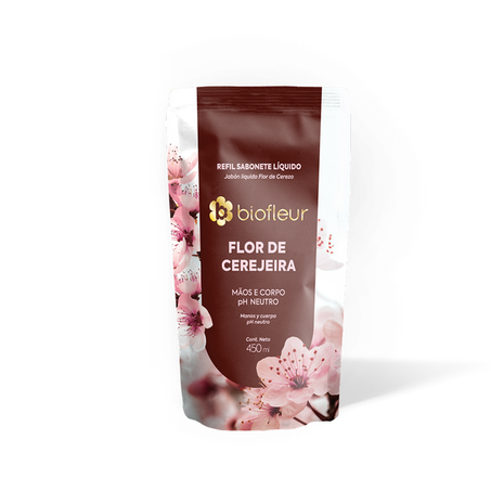 Sab Liq Biofleur 450ml Refil Flor De Cerejeira