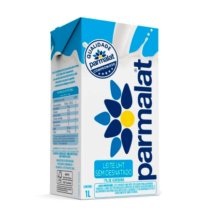 Leite Uht Parmalat Semi Desnatado 1L