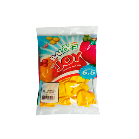 BALAO JOY LISO 6,5 X30 AMARELO