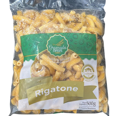 Rigatone gramado massas 500g - congelado