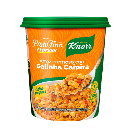 ARROZ CREMOSO PRATO FINO 80G GALINHA CAIPIRA