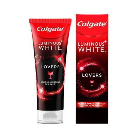 Creme Dental Branqueador Cold Mint Colgate Luminous White Lovers Caixa 70G