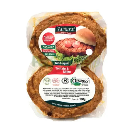 TOFUBURGUER TOMATE E MILHO 180G - SAMURAI