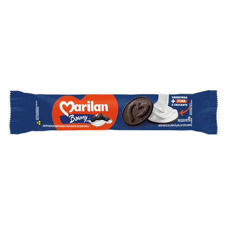 Biscoito recheado marilan bauny 90gr