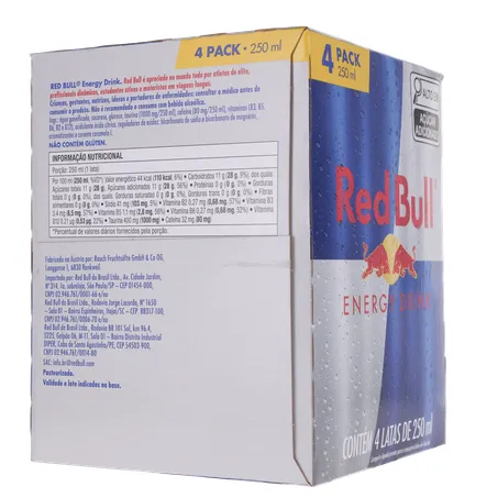 ENERGETICO RED BULL 250ML 4UN 360-12