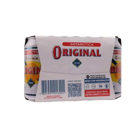 Cerveja antarctica original pilsen 350ml caixa com 12un 360-1