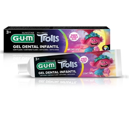 GEL DENTAL INFANTIL GUM TROLLS  50G