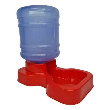 Bebedouro Automático Maxi Vermelho Com Garrafão 10lts