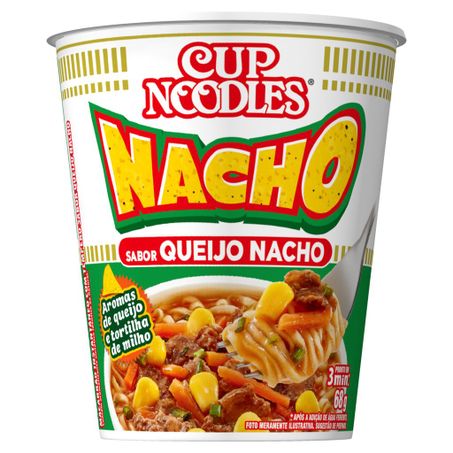 Macarrão Nissin Cup Noodles 68g Nacho | Avanzi Supermercado Ltda