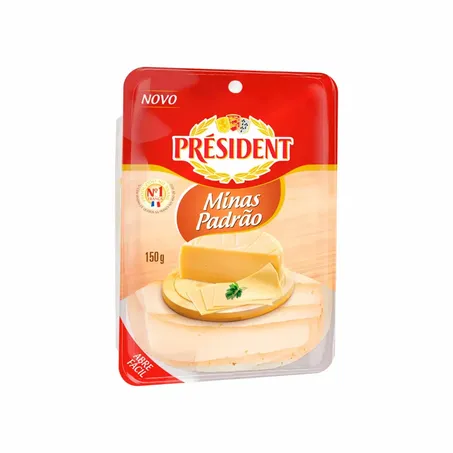 President Queijo Minas Padrao Fatiado Bd