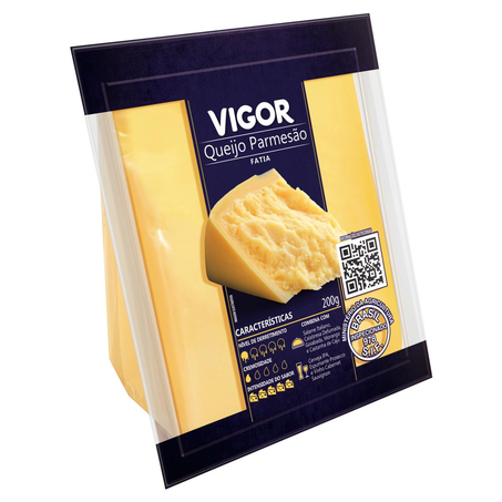 Queijo Parmesão Vigor 200g - Fatiado
