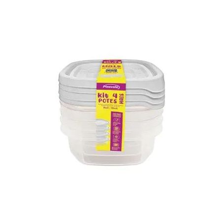 Kit 4 potes mais plasvale 250ml r1846