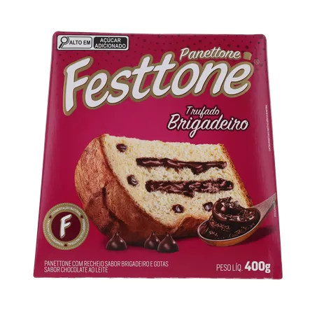 Panettone festtone trufado brigad cx400g