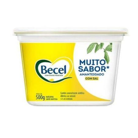 CREME VEGETAL BECEL 500G AMANTEIGADO C/SAL ***