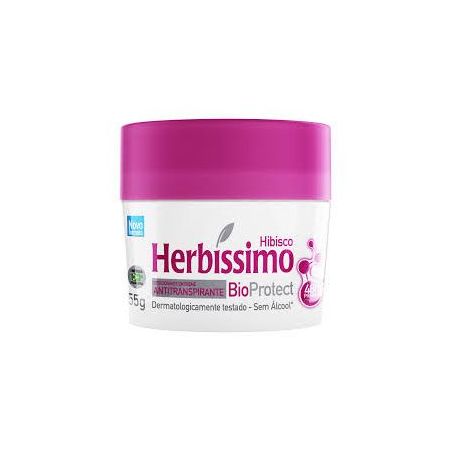 Desodorante em Creme Antitranspirante Herbissimo Bio Protect Hibisco Pote 55gr