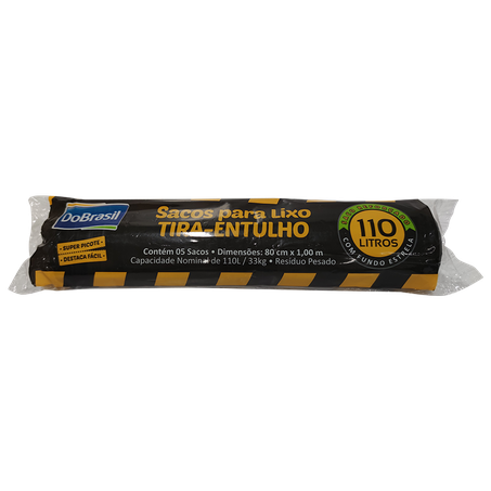 Saco para lixo dobrasil t.ent.110l c-5