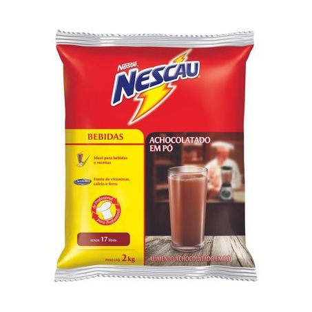 Achocolatado em po nescau 2kg sache.