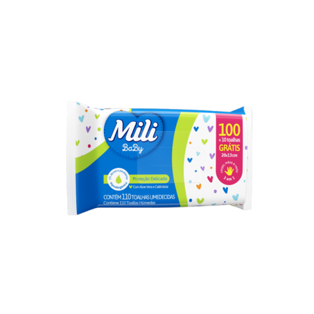 Lencos umedecidas mili baby 100un