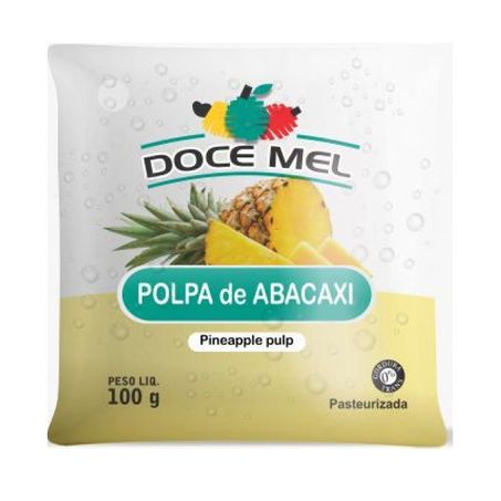 Polpa de fruta doce mel abacaxi pacote 100g