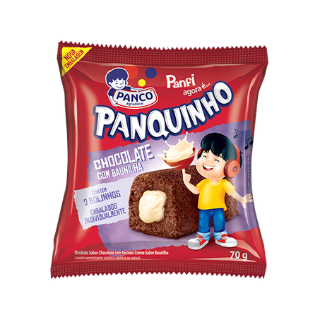 Bolo Mini Panfi 70g Recheado Choc/Baunilha