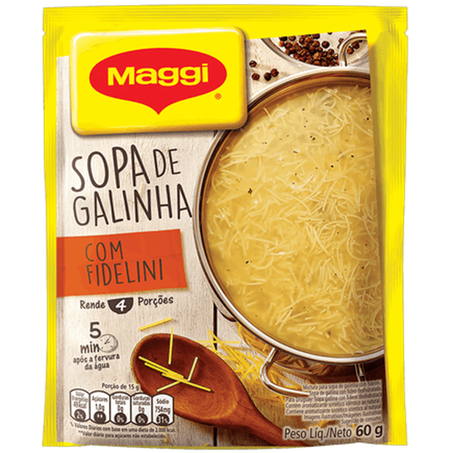 SOPA MAGGI GALINHA C/FIDELINI 60G