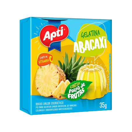 Gelatina Apti Abacaxi Caixa 35g 
 