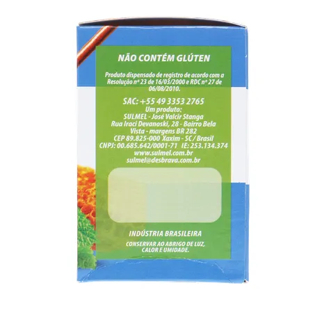 Cha sulmel melissa camomila mel 10g 360-3