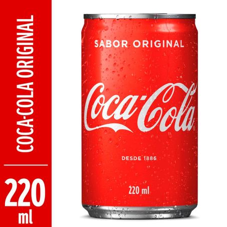 REFRIGERANTE COCA-COLA LATA 220ML