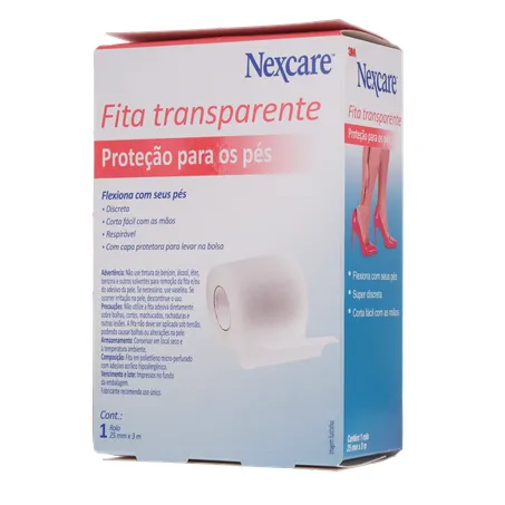 Fita adesiva protetora de pés 3m transpa 360-21