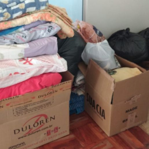 Entidades realizam recolha de cobertores e agasalhos para funcionários da Torc