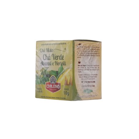 Chá Misto Chileno Chá Verde, Abacaxi, Hortelã e Erva-Mate Caixa com 10un - 10gr 360-38