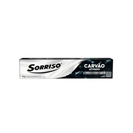 Creme dental carvão ativado sorriso 90g
