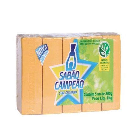Sabao campeao 1kg c/glicerina