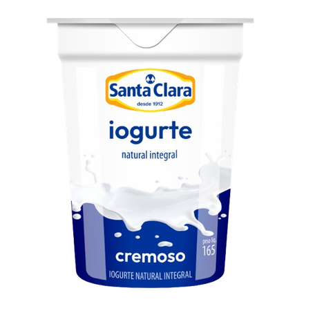 IOGURTE NATURAL INTEGRAL SANTA CLARA 165 G        
