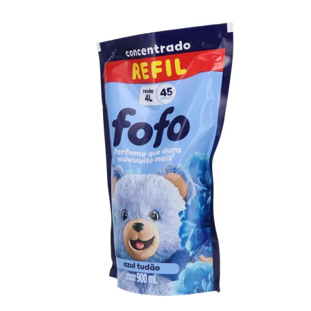 Amaciante de Roupas Concentrado Fofo Azul Tudao 900Ml 360-3