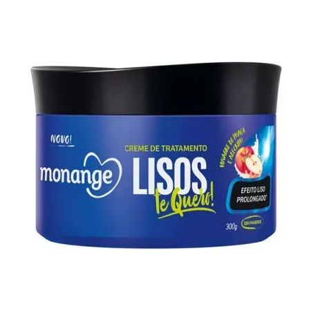 Creme de Tratamento Condicionador Monange Lisos te Quero! Pote 300gr