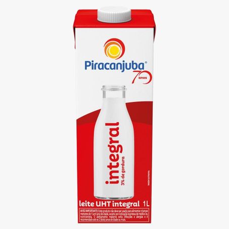 LEITE PIRACANJUBA INTEGRAL 1 L