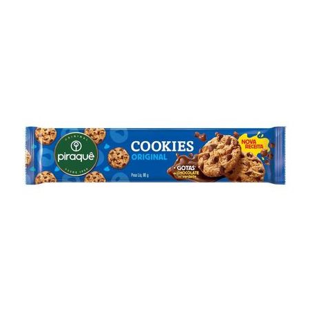 Biscoito Cookie Piraquê Original Pacote 80gr