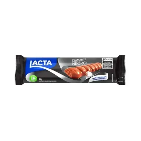 Chocolate diamante negro lacta 28g