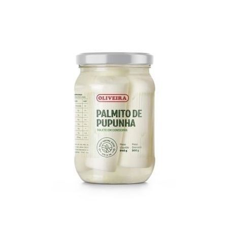 Palmito de pupunha oliveira tolete 300g