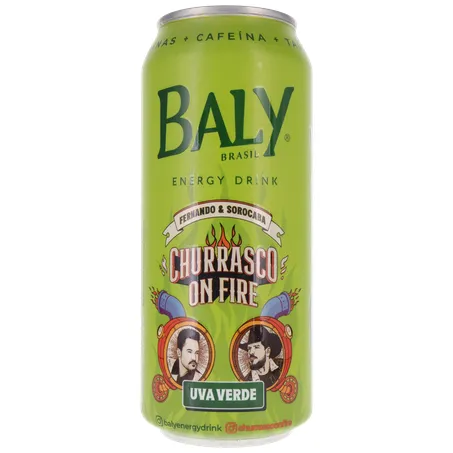 Energético Baly Uva Verde Churrasco On Fire Lata 473ml