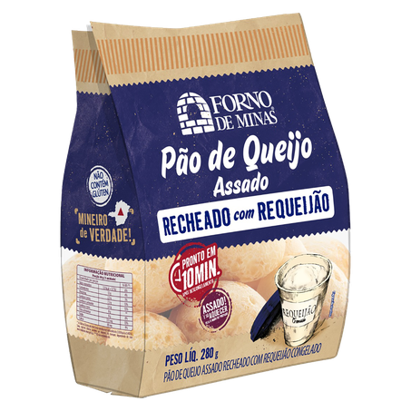 Pao de queijo f. minas rech requeij 280g