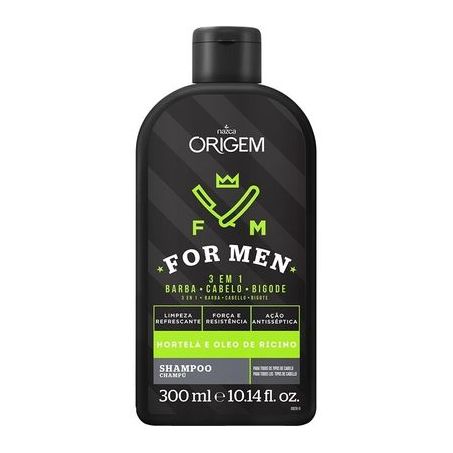 Shampoo Origem For Menem1 Barba/Cabelo/Bigode 300ML