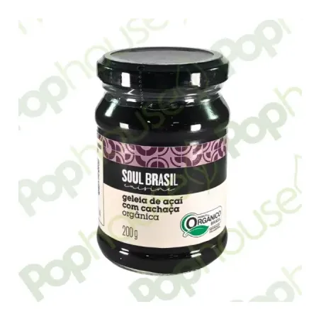 GELEIA ORGANICA DE ACAI CACHACA 200G - SOULBRASIL
