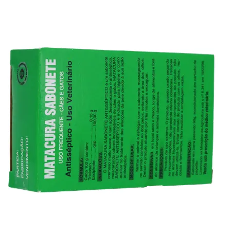 Sabonete Antisséptico para Animais Matacura 90G 360-15
