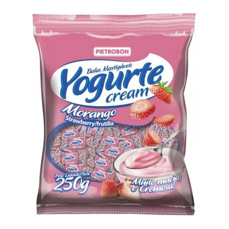 Bala Pietrobon Yogurte Morango 250G